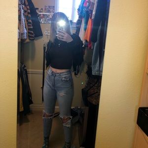 ripped mom jeans